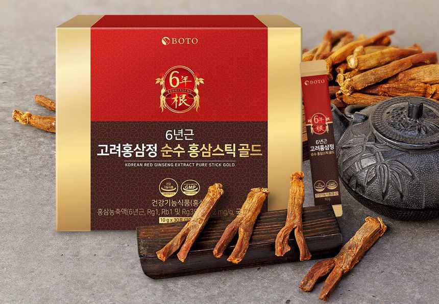 BOTO - Korean Red Ginseng Extract Pure Stick Gold, 10g x 30 sticks, 537 g, 8809240245156