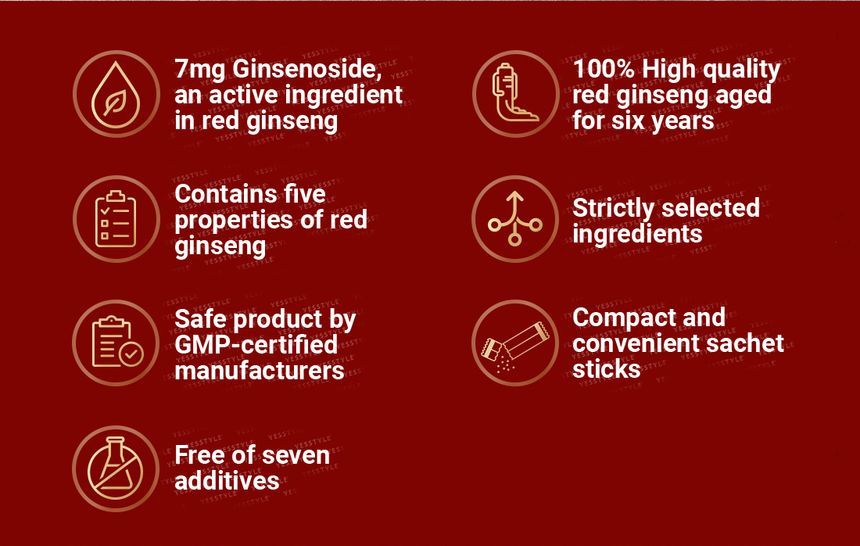 BOTO - Korean Red Ginseng Extract Pure Stick Gold, 10g x 30 sticks, 537 g, 8809240245156