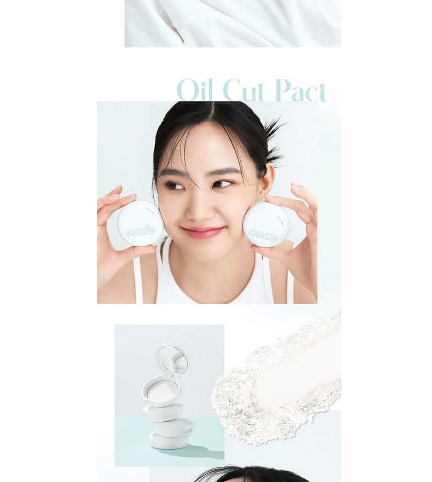 CODE GLOKOLOR - Oil Cut Pact, 8g, 56 g, 8801051256703