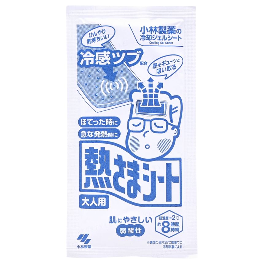 Kobayashi - Adult Cooling Gel Sheet, 6 pcs, 127 g, 4987072096963