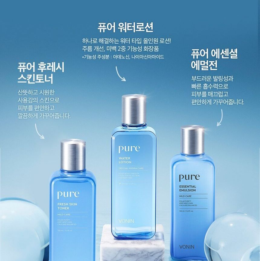 VONIN - Pure Fresh Skin Toner, 150ml, 379 g, 8801051447224