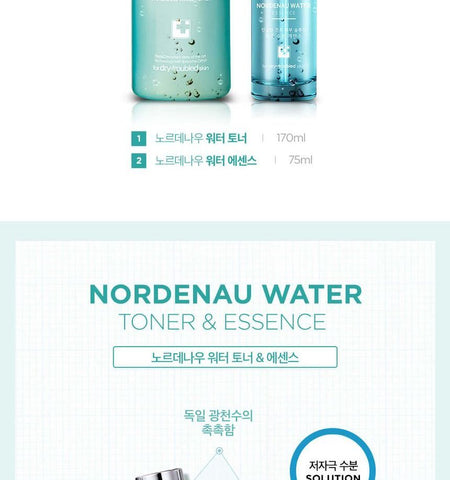 CAREZONE - Nordenau Water Toner & Essence Special Set, 2 pcs, 670 g, 8801051253078