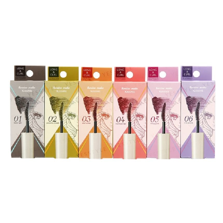 ISEHAN - Kiss Me Heroine Make Long & Curl Mascara Advanced Film Set Limited Edition, 1 set, 159 g, 4891163193342