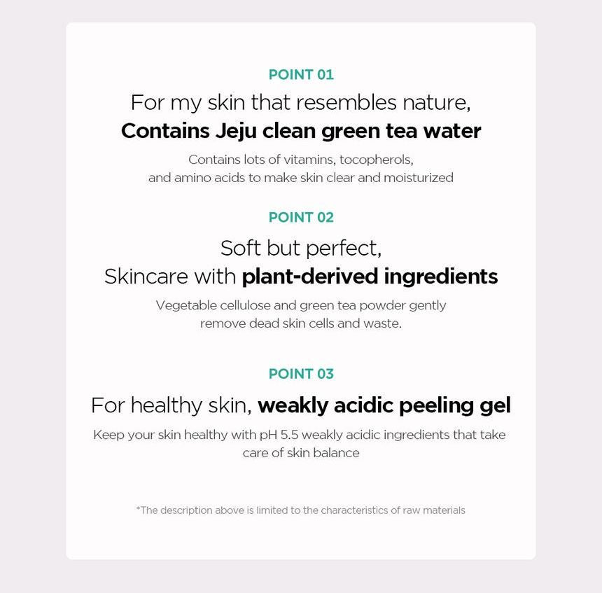 YADAH - Green Tea Pure Peeling Gel, 100ml, 250 g, 8809340385943