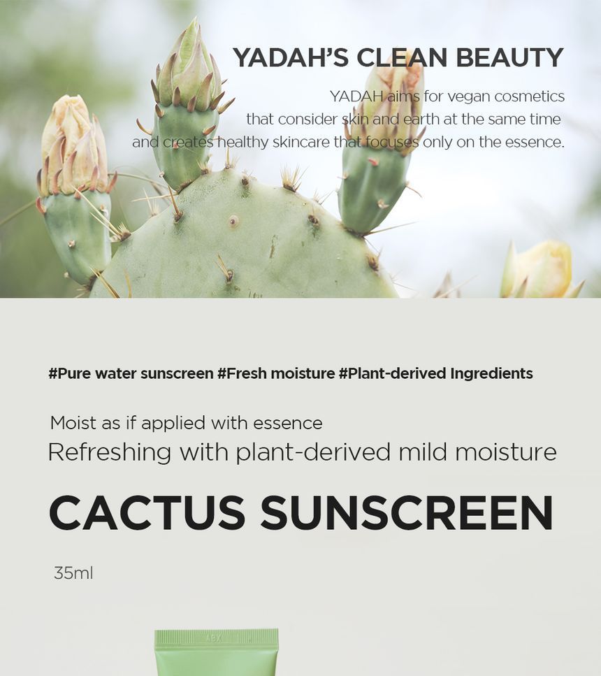 YADAH - Cactus Sunscreen, 35ml, 56 g, 8809340385967