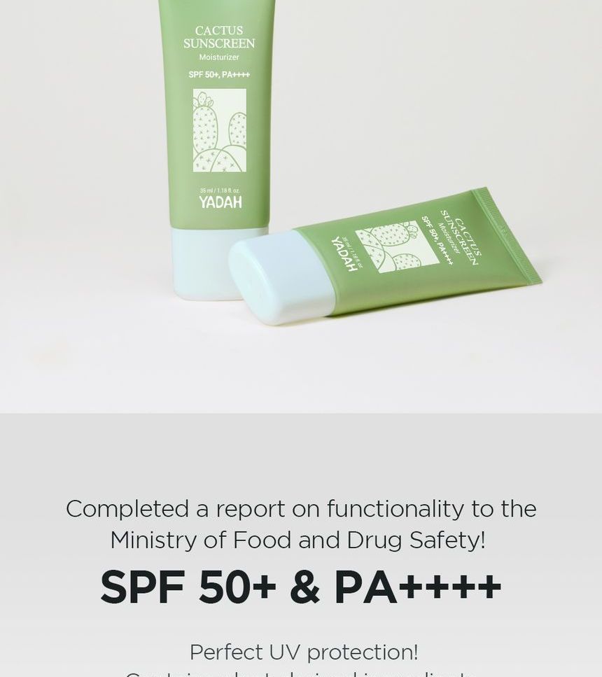 YADAH - Cactus Sunscreen, 35ml, 56 g, 8809340385967