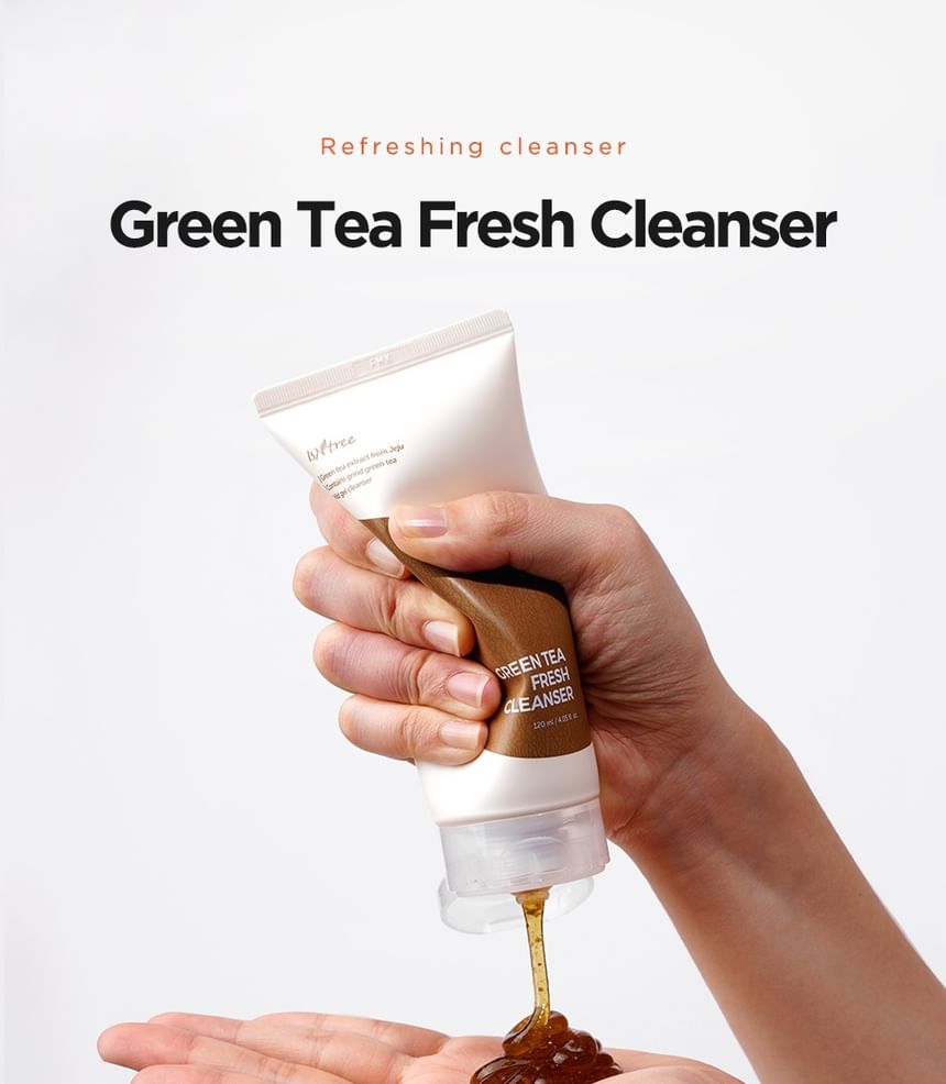 Isntree - Green Tea Fresh Cleanser, New Version - 120ml, 166 g, 8809738592236