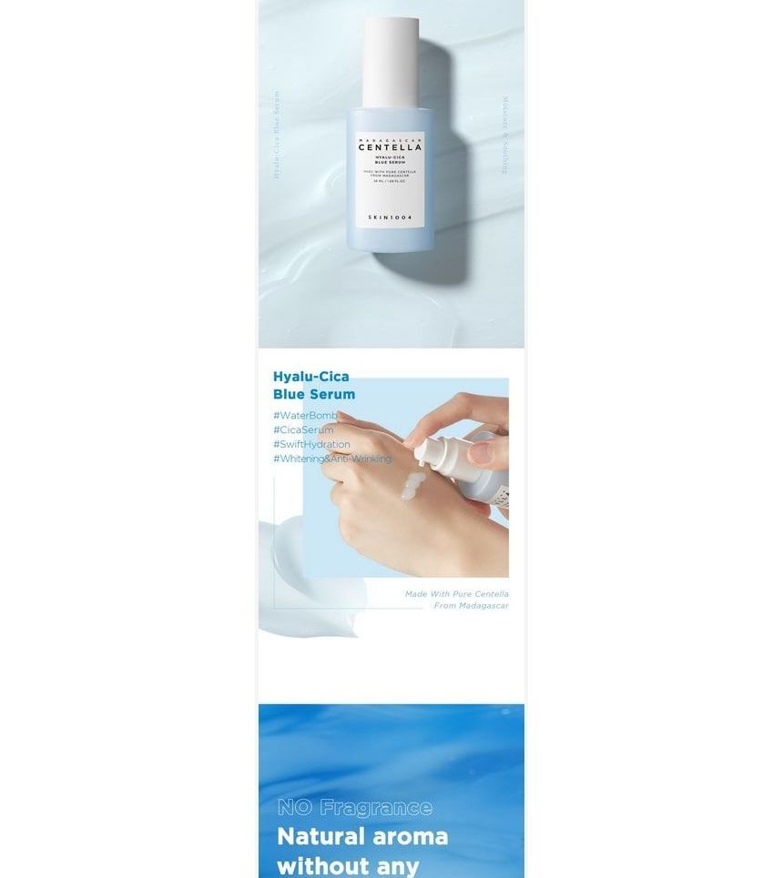 SKIN 1004 - Madagascar Centella Hyalu-Cica Blue Serum Mini, 30ml, 52 g, 8809576261059