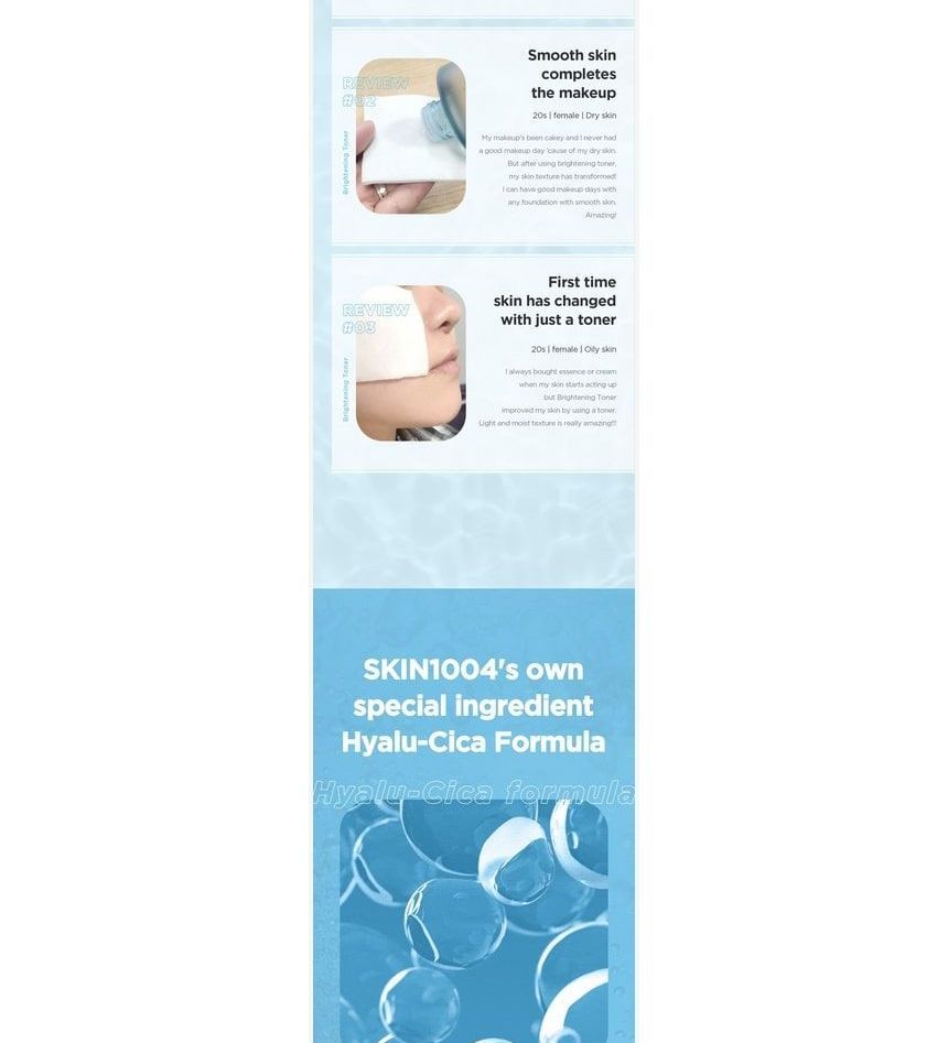 SKIN 1004 - Madagascar Centella Hyalu-Cica Brightening Toner Mini, 30ml, 51 g, 8809576261073
