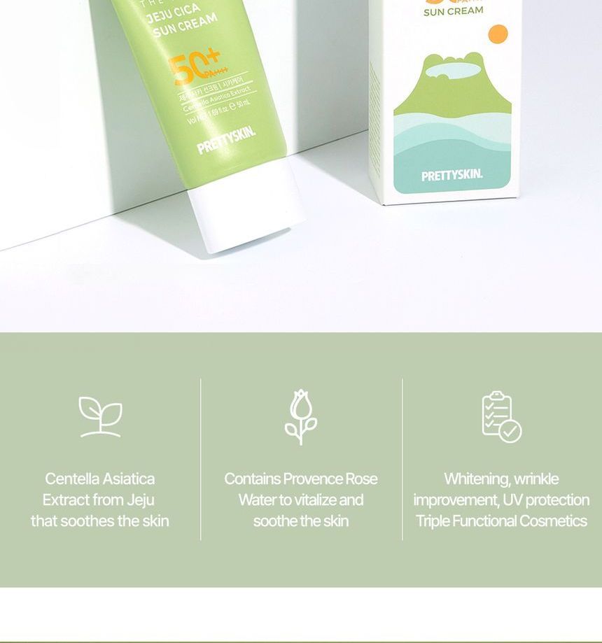 Pretty skin - The Pure Jeju Cica Sun Cream, 50ml, 130 g, 8809733214843