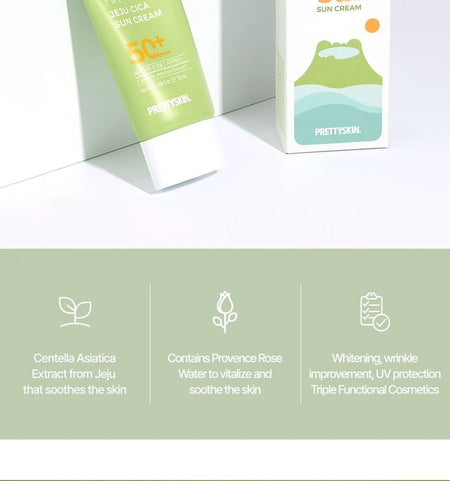 Pretty skin - The Pure Jeju Cica Sun Cream, 50ml, 130 g, 8809733214843