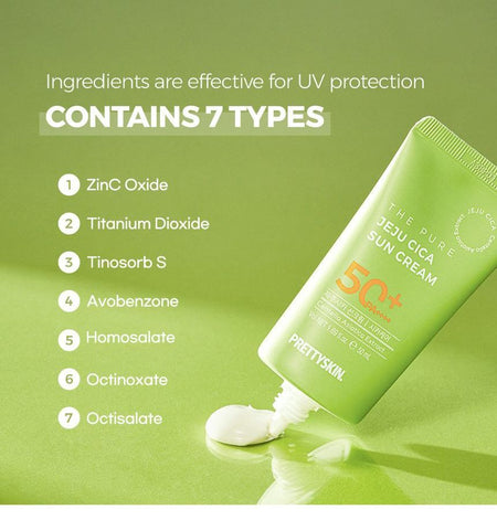 Pretty skin - The Pure Jeju Cica Sun Cream, 50ml, 130 g, 8809733214843