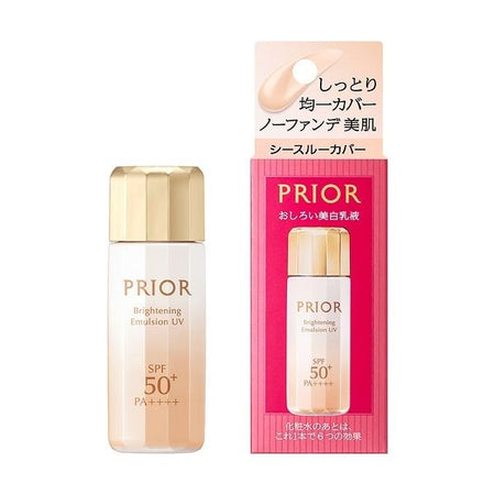 Shiseido - Prior Brightening Emulsion UV See-Through Cover SPF 50+ PA++++, 31ml, 100 g, 4909978145910