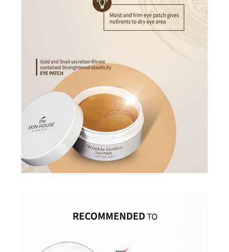 the SKIN HOUSE - Wrinkle Golden Snail Patch, Renewed - 60 pcs, 195 g, 8809080823330