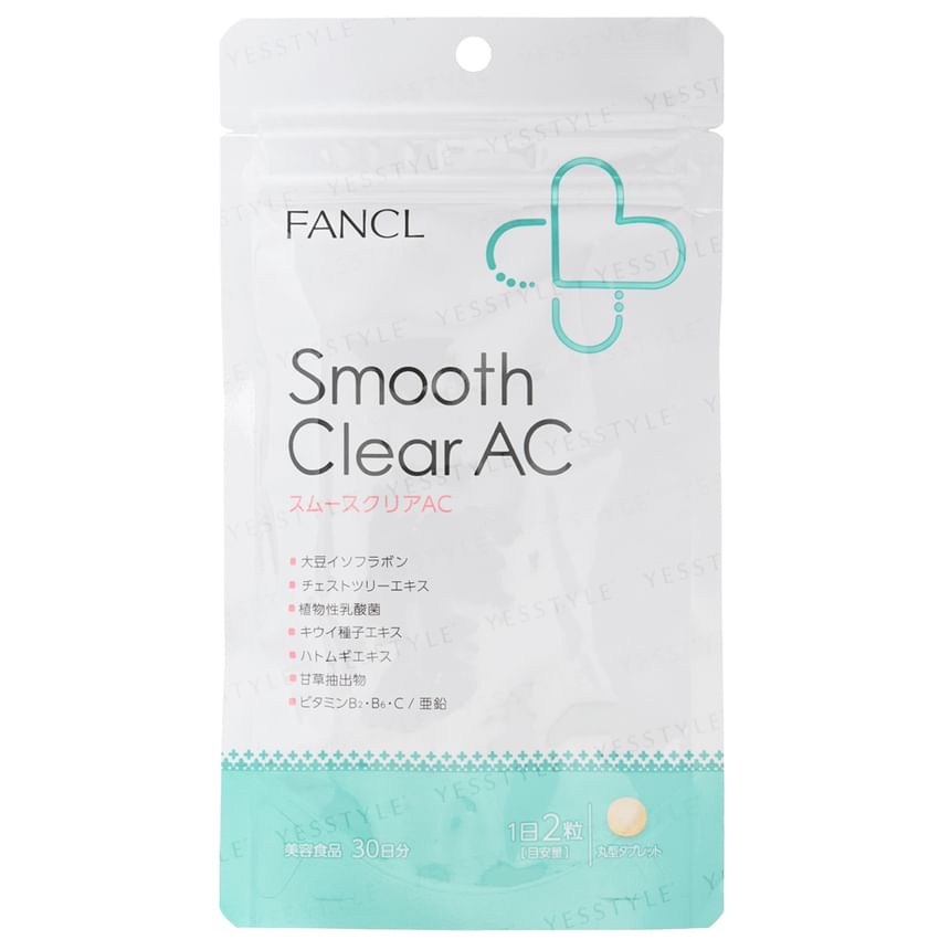 Fancl - Smooth Clear AC Tablet (New Version), 60 tablets (30 days supply), 23 g, 4908049508128