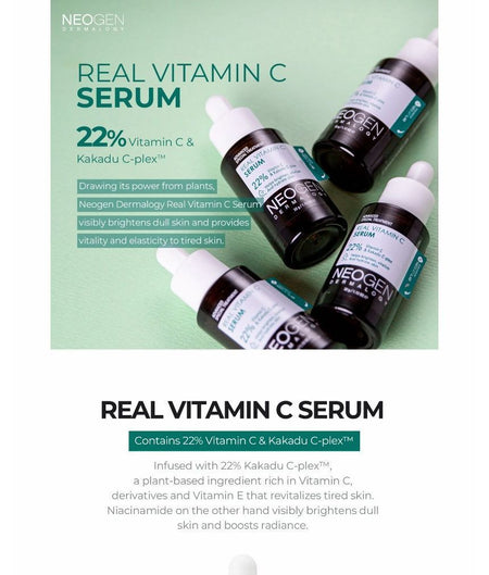 NEOGEN - Dermalogy Real Vitamin C Serum Mini, 10g, 21 g, 8809653247235