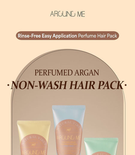 AROUND ME - Perfumed Argan Non-Wash Hair Pack Kernel, 200g, 236 g, 8803348050445