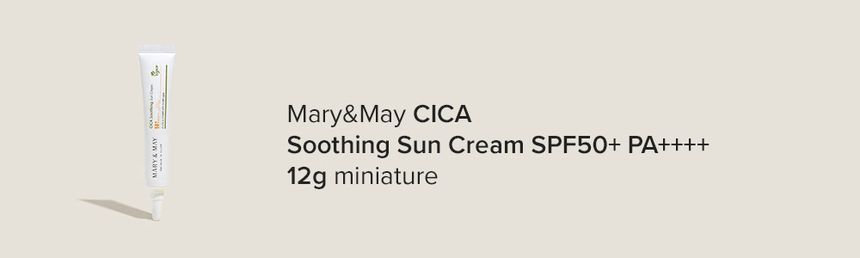 Mary&May - CICA Soothing Sun Cream Mini, 12g, 15 g, 8809670682347