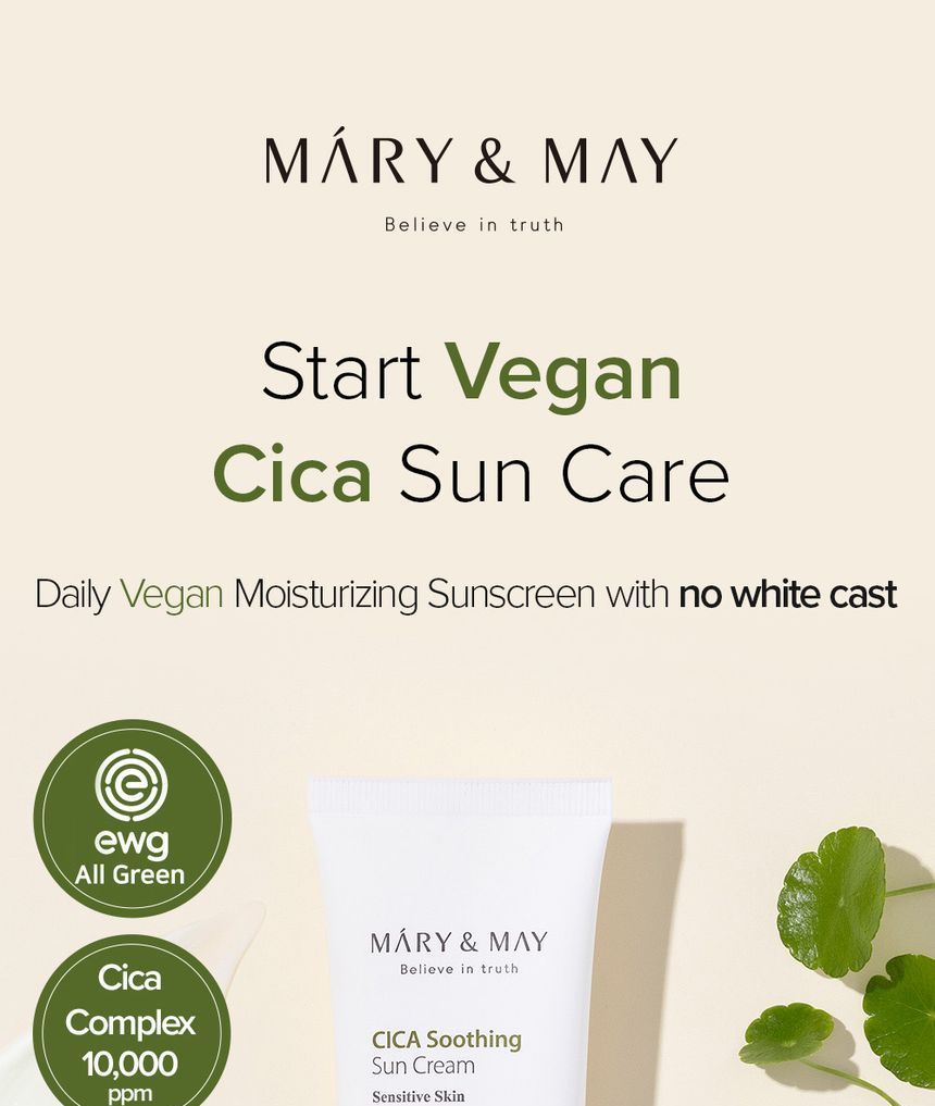 Mary&May - CICA Soothing Sun Cream Mini, 12g, 15 g, 8809670682347