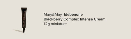 Mary&May - Idebenone Blackberry Intense Cream Mini, 12g, 15 g, 8809670682323