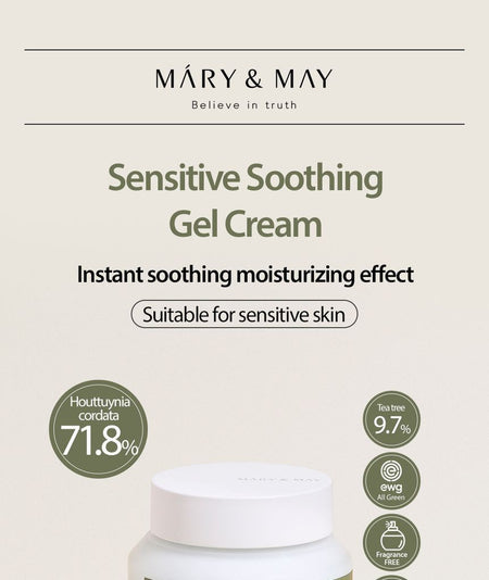 Mary&May - Sensitive Soothing Gel Cream Mini, 12g, 15 g, 8809670682330