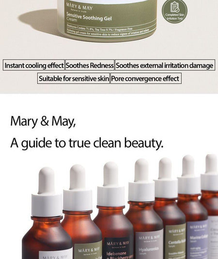 Mary&May - Sensitive Soothing Gel Cream Mini, 12g, 15 g, 8809670682330