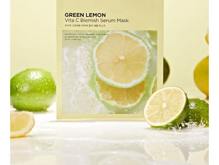 Anua - Green Lemon Vita C Blemish Serum Mask Set, 25ml x 10 sheets, 368 g, 8809640733635