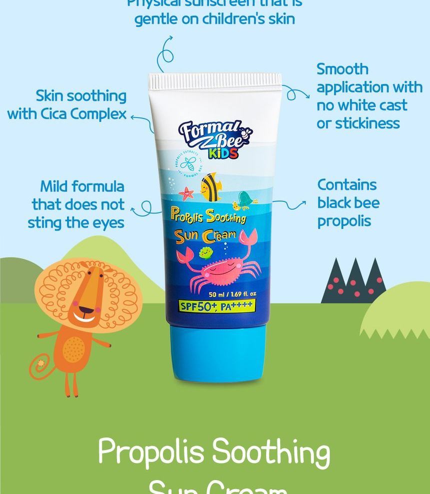 Formal Bee - Kids Propolis Soothing Sun Cream, 50ml, 81 g, 8809670681616