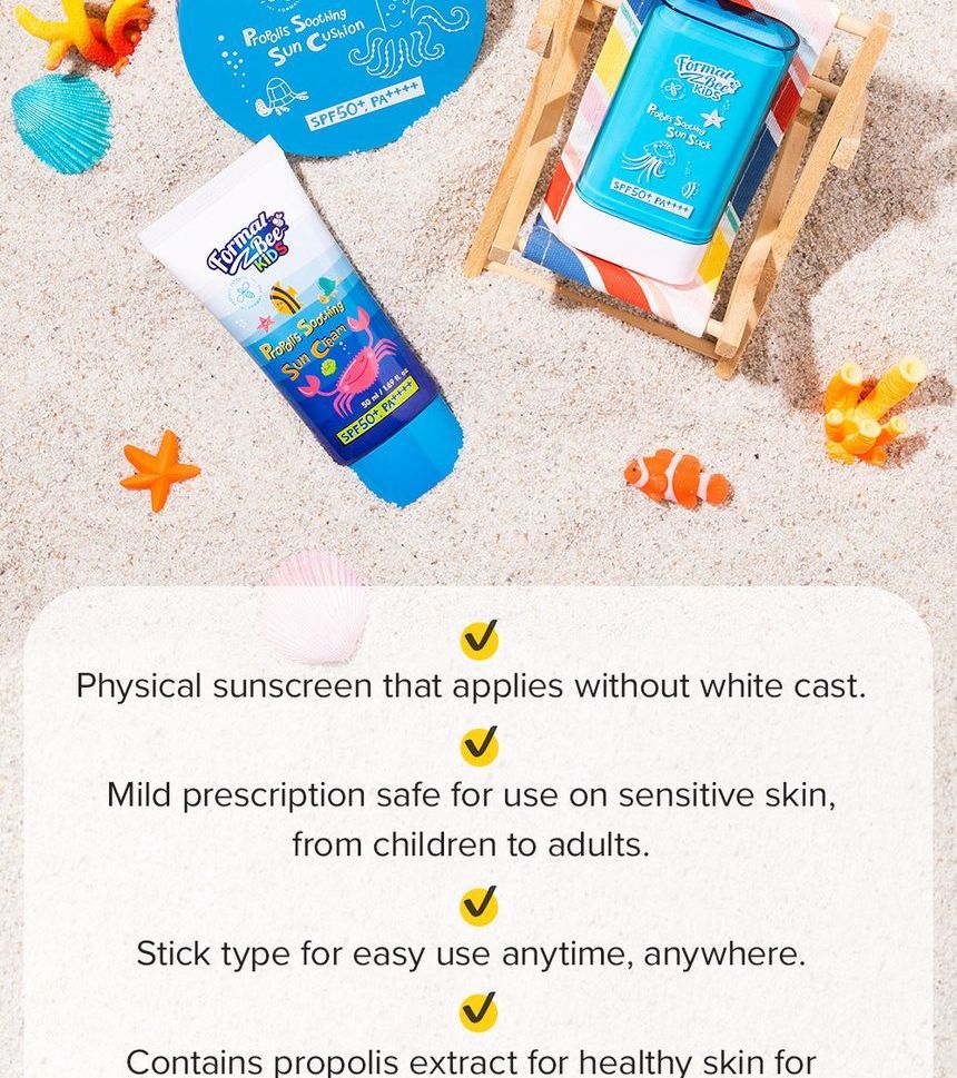 Formal Bee - Kids Propolis Soothing Sun Stick, 19g, 66 g, 8809670682002