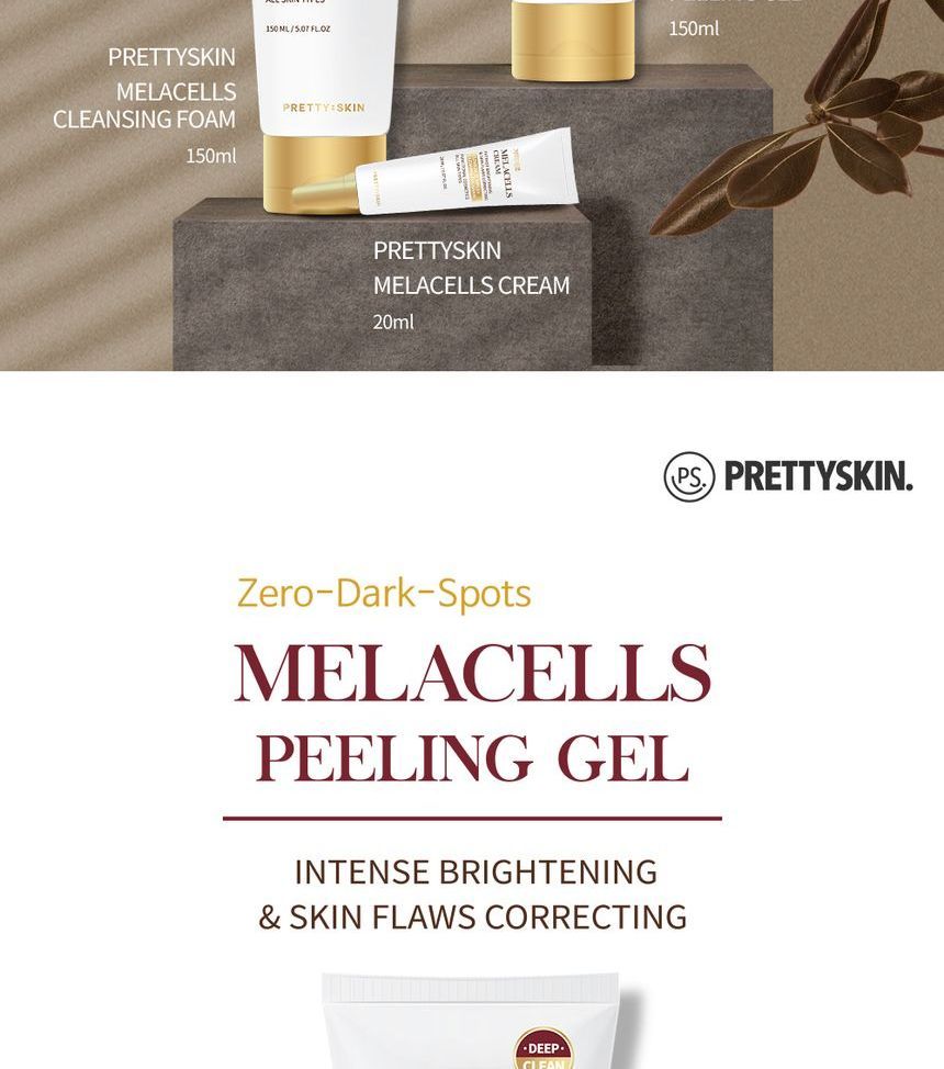 Pretty skin - Melacells Peeling Gel, 150ml, 220 g, 8809733210722