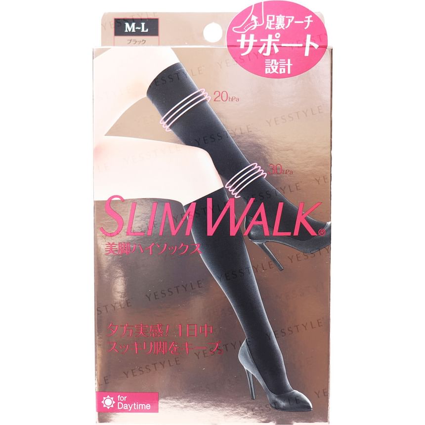 Slim Walk - Compression Stockings For Day Time, 1 pair - Black - S-M, 100 g, 4902522676724