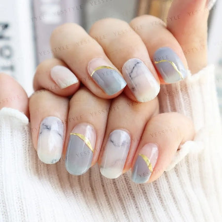 Lunacaca - Blurry Nail Art Stickers, 24 pcs, 50 g, 4892022007980