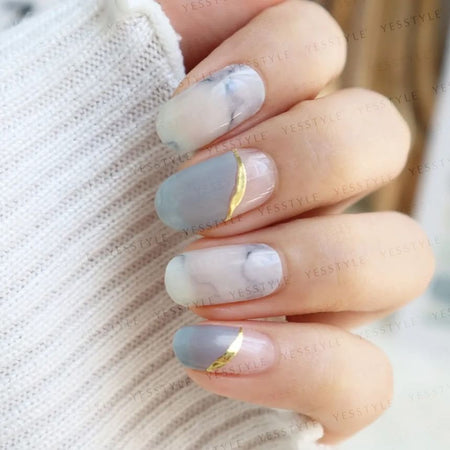 Lunacaca - Blurry Nail Art Stickers, 24 pcs, 50 g, 4892022007980