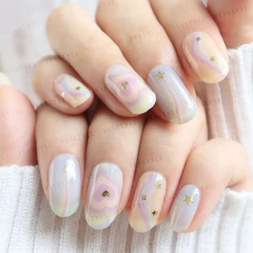 Lunacaca - Mystical Unicorn Nail Art Stickers, 24 pcs, 19 g, 4892022001042