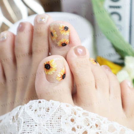 Lunacaca - Sunlight Swaying Toenail Art Stickers, 24 pcs, 50 g, 4892022002123