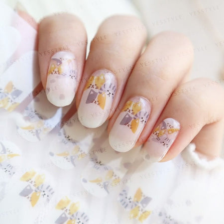 Lunacaca - Pile Of Cats Nail Art Stickers, 24 pcs, 50 g, 4892022001031