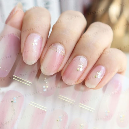 Lunacaca - Delicate Drapes Dancing Nail Art Stickers, 24 pcs, 50 g, 4892022001036