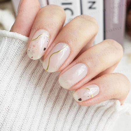 Lunacaca - Silhouette Of A Summer Night Nail Art Stickers, 24 pcs, 50 g, 4892022001040