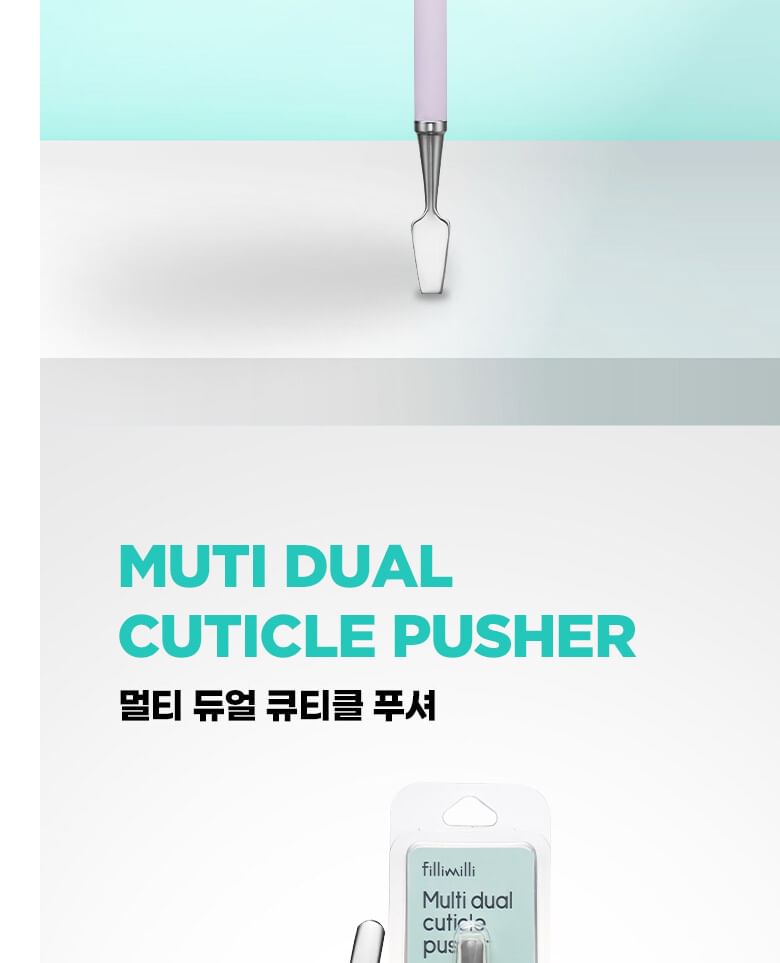 fillimilli - Multi Dual Cuticle Pusher, 1 pc, 29 g, 8809819210073