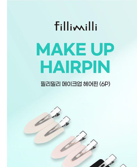 fillimilli - Make Up Hair Pin Set, 6 pcs, 30 g, 8809469476287