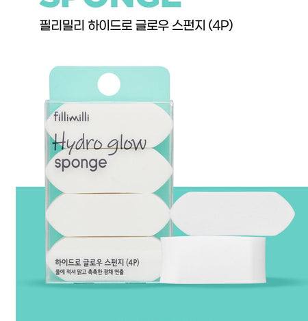 fillimilli - Hydro Glow Sponge Set, 4 pcs, 31 g, 8809512490819