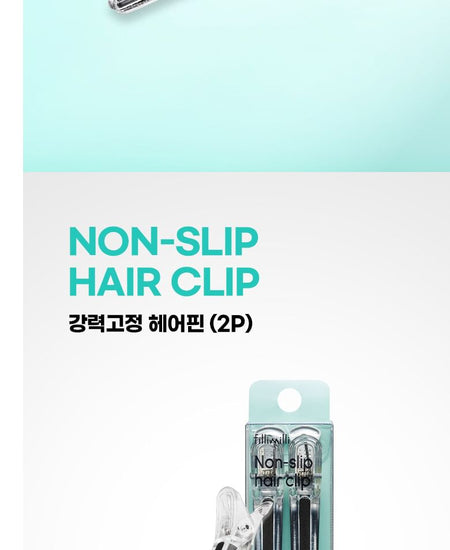 fillimilli - Non-slip Hair Clip Set, 2 pcs, 30 g, 8801489118604