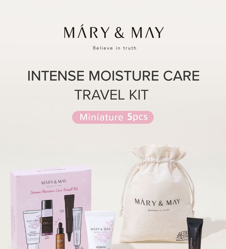 Mary&May - Intense Moisture Care Travel Kit, 6 pcs, 171 g, 8809670682446