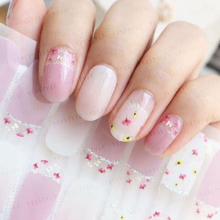 Lunacaca - Flower Flurries Nail Art Stickers, 24 pcs, 19 g, 4892022001026