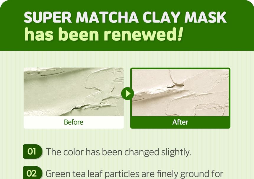 SOME BY MI - Super Matcha Pore Clean Clay Mask, 100g, 157 g, 8809647391074