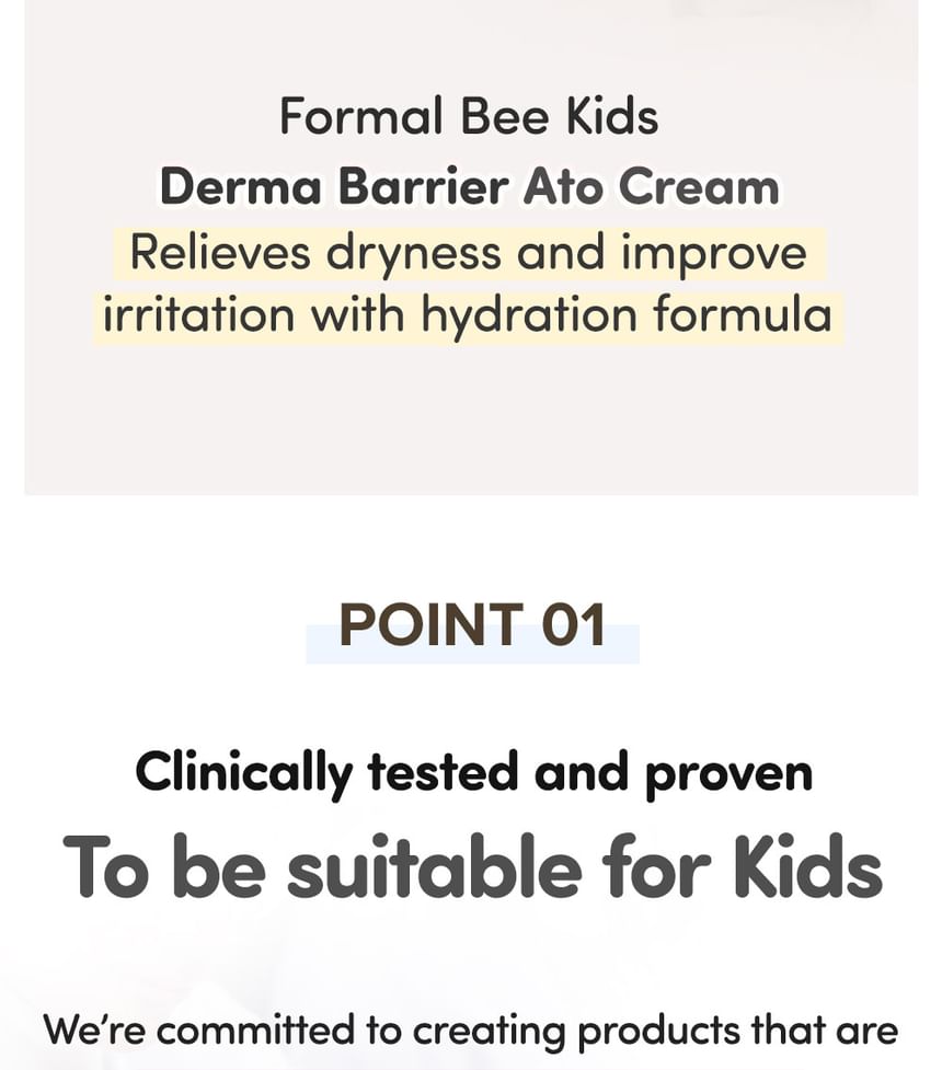 Formal Bee - Kids Derma Barrier Ato Cream, 120ml, 158 g, 8809670682408