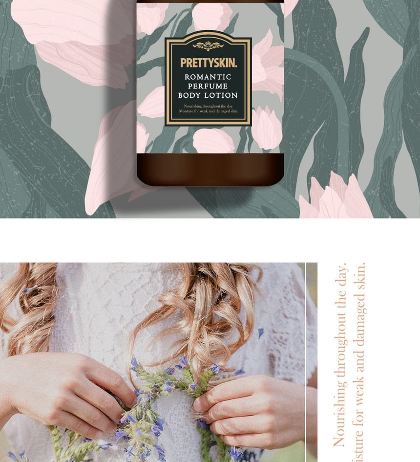 Pretty skin - Romantic Perfume Body Lotion, 500ml, 600 g, 8809733212948