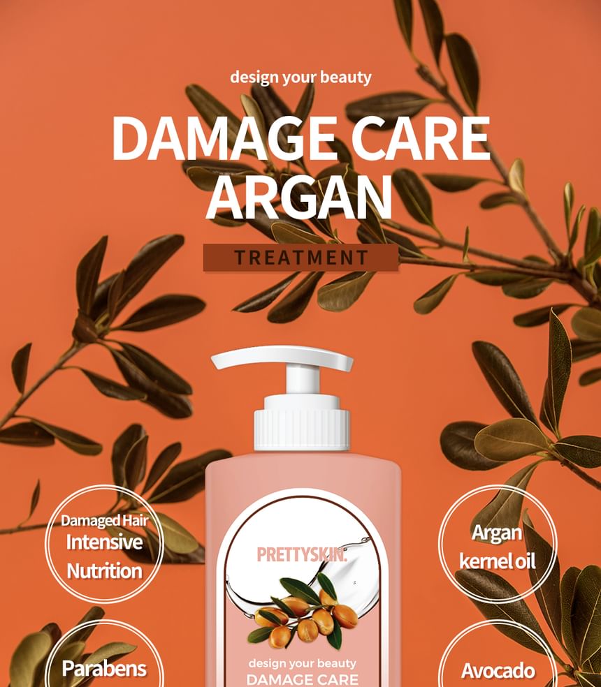 Pretty skin - Design Your Beauty Damage Care Argan Treatment, 500ml, 605 g, 8809733211941