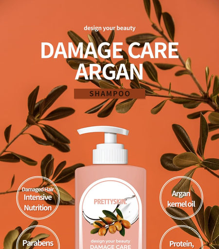 Pretty skin - Design Your Beauty Damage Care Argan Shampoo, 500ml, 630 g, 8809733211934