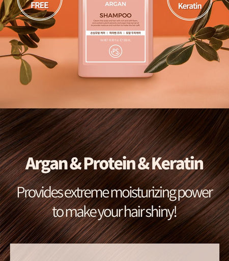 Pretty skin - Design Your Beauty Damage Care Argan Shampoo, 500ml, 630 g, 8809733211934